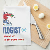 Personalisiertes Schneeschuhen Geschirrtuch (Viertel Falte)