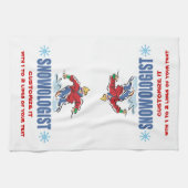 Personalisiertes Schneeschuhen Geschirrtuch (Horizontal)