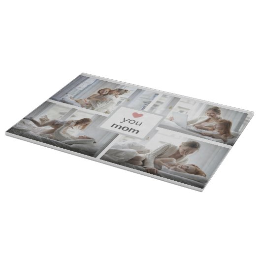 Personalisiertes Schneidebrett - Muttertagsgeschen (Ecke)