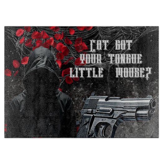 Personalisiertes Schneiden von Glas Schneidebrett (Vorderseite)