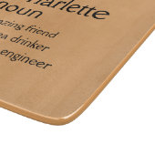 Personalisiertes Schneidwerk Hochzeit Charcuterie  Schneidebrett (Ecke)