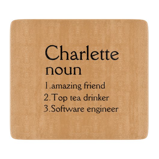 Personalisiertes Schneidwerk Hochzeit Charcuterie  Schneidebrett (Vorderseite)