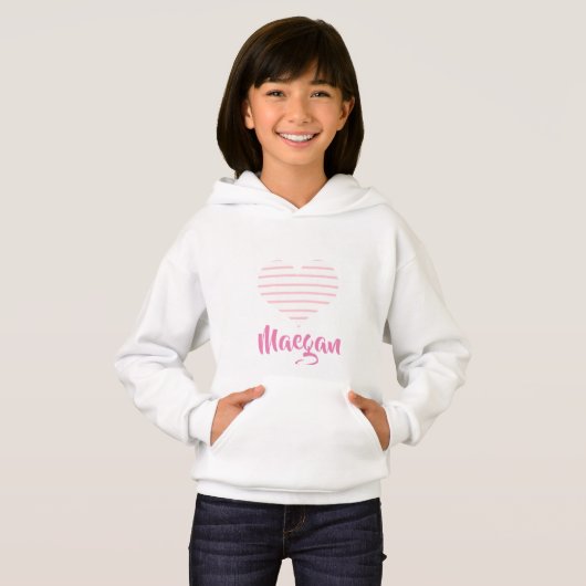 PERSONALISIERTES SCHNITT HOODIE (Vorne ganz)