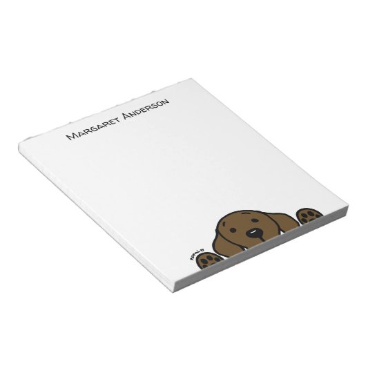 Personalisiertes Schokoladenlabor, das Sie beobach Notizblock (angewinkelt)