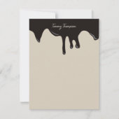 Personalisiertes Schokoladenmuster Mitteilungskarte (Vorderseite)