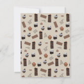 Personalisiertes Schokoladenmuster Mitteilungskarte (Rückseite)