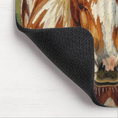Personalisiertes Schönes Braun-Weißes Pferd Mousepad (Ecke)