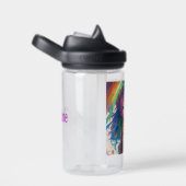 Personalisiertes schönes Regenbogen-Anime-Mädchen Trinkflasche (rechts)