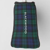 Personalisiertes Schottenmuster Plaid Rustic Grün Golf Headcover (Rotieren 90)