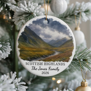 Personalisiertes Schottisches Hochland-Keramik-Orn Keramik Ornament
