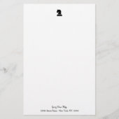 Personalisiertes Schreibpapier mit Schachstück Briefpapier (Vorderseite)