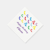 Personalisiertes "Schuhe" Papier Napkins Serviette (Ecke)
