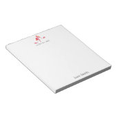 Personalisiertes Schuhmode Notizblock (angewinkelt)