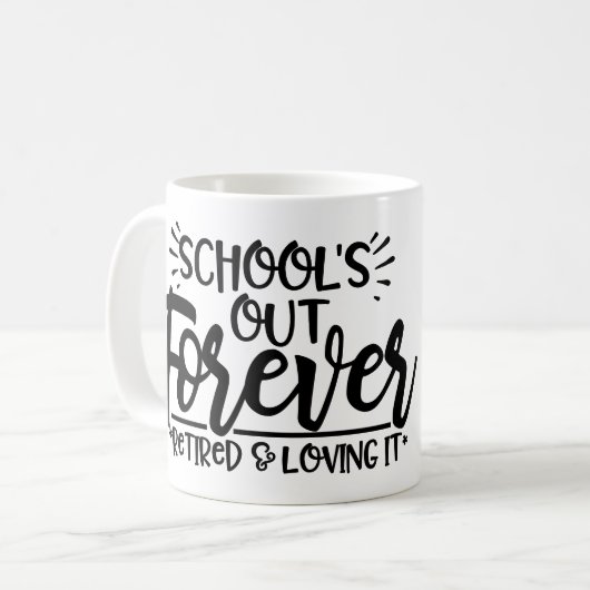 Personalisiertes "Schulabbruch" Kaffeetasse (Vorderseite Links)