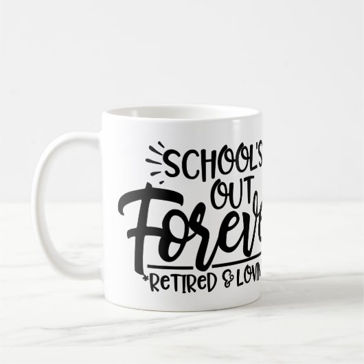 Personalisiertes "Schulabbruch" Kaffeetasse (Links)