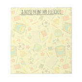 Personalisiertes Schulangebot Notizblock (Vorderseite)