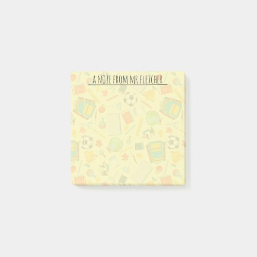 Personalisiertes Schulangebot Post-it Klebezettel (Vorderseite)