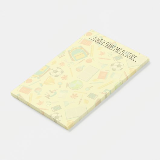 Personalisiertes Schulangebot Post-it Klebezettel (angewinkelt)