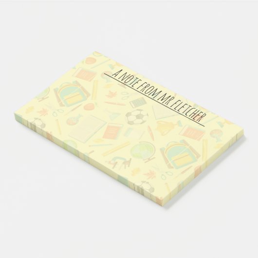 Personalisiertes Schulangebot Post-it Klebezettel (angewinkelt)