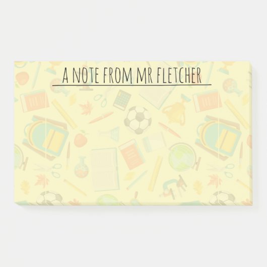 Personalisiertes Schulangebot Post-it Klebezettel (Vorderseite)