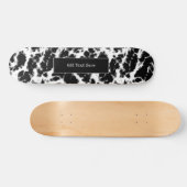 Personalisiertes Schulbuch aus schwarzem Marmor Skateboard (Horizontal)