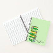 Personalisiertes Schulbuch (grün) Notizblock (Innenseite)