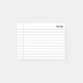 Personalisiertes Schulbuch Post-it Klebezettel (Vorderseite)