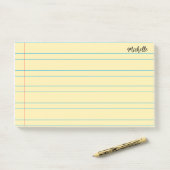 Personalisiertes Schulbuch Post-it Klebezettel (Auf Schreibtisch)