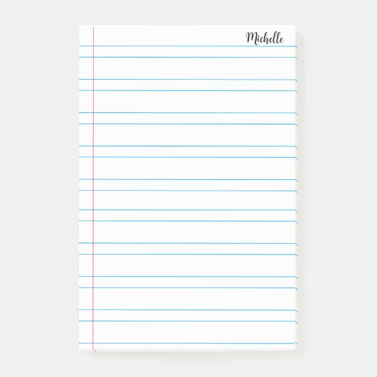 Personalisiertes Schulbuch Post-it Klebezettel (Vorderseite)