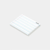 Personalisiertes Schulbuch Post-it Klebezettel (angewinkelt)