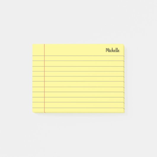 Personalisiertes Schulbuch Post-it Klebezettel (Vorderseite)