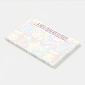 Personalisiertes Schulmaterial Post-it Klebezettel (angewinkelt)