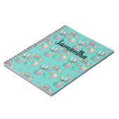 Personalisiertes Schulmaterial Spiralblock  Notizblock (Linke Seite)