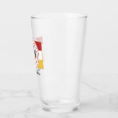 PERSONALISIERTES Schüttelglas/Tumbler mit PMC FLAG Glas (Links)