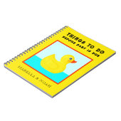 Personalisiertes Schwangerschaftsgeschenk Notizblock (Linke Seite)