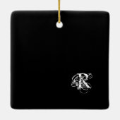 Personalisiertes Schwarz Keramikornament (Rückseite)