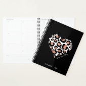 Personalisiertes Schwarz-Leopard-Gepard-Muster Planer (Anzeige)
