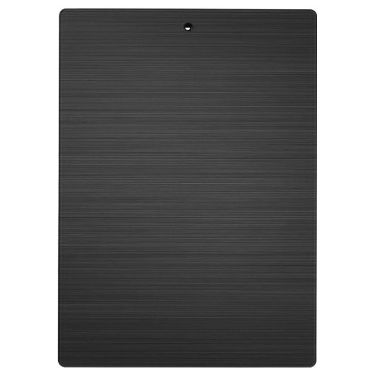 Personalisiertes, schwarz perforiertes Metall Klemmbrett (Rückseite)