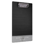 Personalisiertes, schwarz perforiertes Metall Klemmbrett (Rechts)