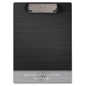 Personalisiertes, schwarz perforiertes Metall Klemmbrett (Vorderseite)