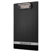 Personalisiertes, schwarz perforiertes Metall Klemmbrett (Links)