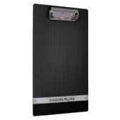 Personalisiertes, schwarz perforiertes Metall Klemmbrett (Rechts)