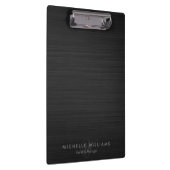 Personalisiertes, schwarz perforiertes Metall Klemmbrett (Rechts)