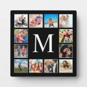 Personalisiertes Schwarz-Schwarz-FotoCollage für b Fotoplatte (Vorderseite)