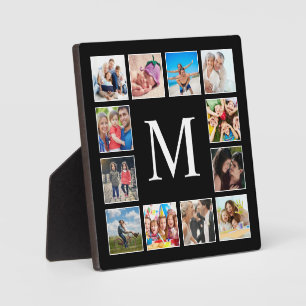 Personalisiertes Schwarz-Schwarz-FotoCollage für b Fotoplatte