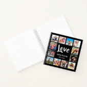 Personalisiertes Schwarz-Schwarz-FotoCollage für b Notizblock (Innenseite)