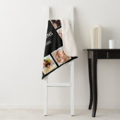 Personalisiertes Schwarz-Schwarz-FotoCollage für b Sherpadecke (Beispiel)