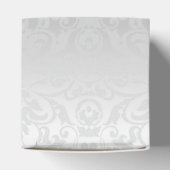 Personalisiertes Schwarz-Silber-Damaskus-Feld Geschenkschachtel (Oben)