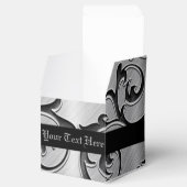 Personalisiertes Schwarz-Silber-Muster - Gefälligk Geschenkschachtel (Geöffnet)