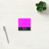 Personalisiertes Schwarz und Fuchsia Post-it Klebezettel (Büro)